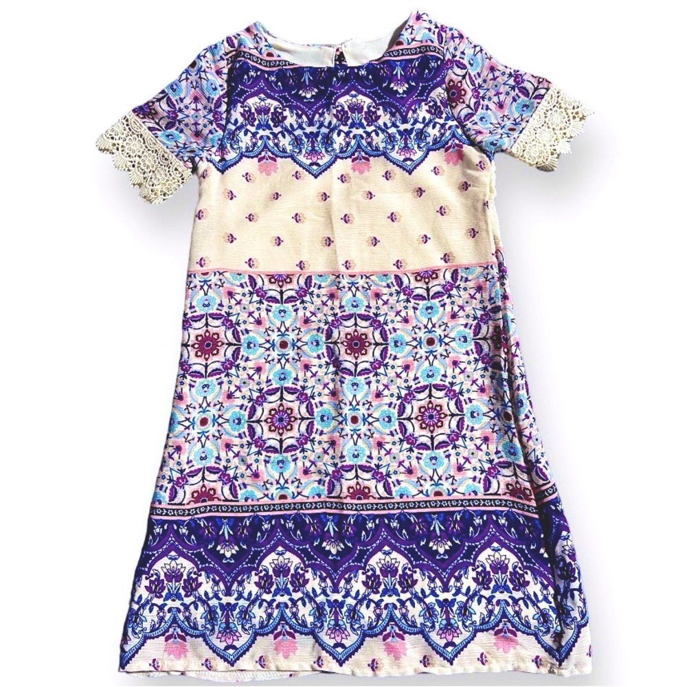 Kids Girl Clothes Size 6 / 6x RARE EDITIONS Ankle Length Dress Floral Print NEW